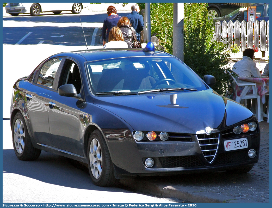 VF 25281
Corpo Nazionale Vigili del Fuoco
Alfa Romeo 159
Parole chiave: VF;V.F.;Corpo;Nazionale;Vigili;del;Fuoco;Alfa;Romeo;159