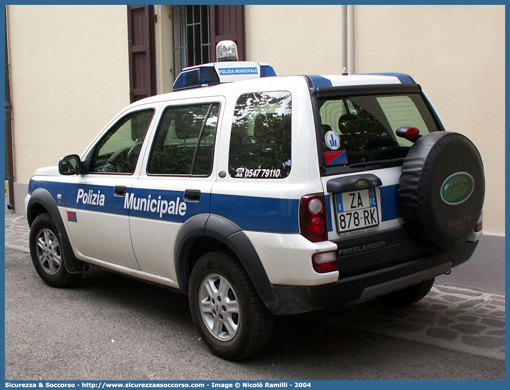 -
Polizia Municipale
Comune di Cesenatico
Land Rover Freelander
I serie restyling
Parole chiave: Polizia;Locale;Municipale;Cesenatico;Land Rover;Freelander