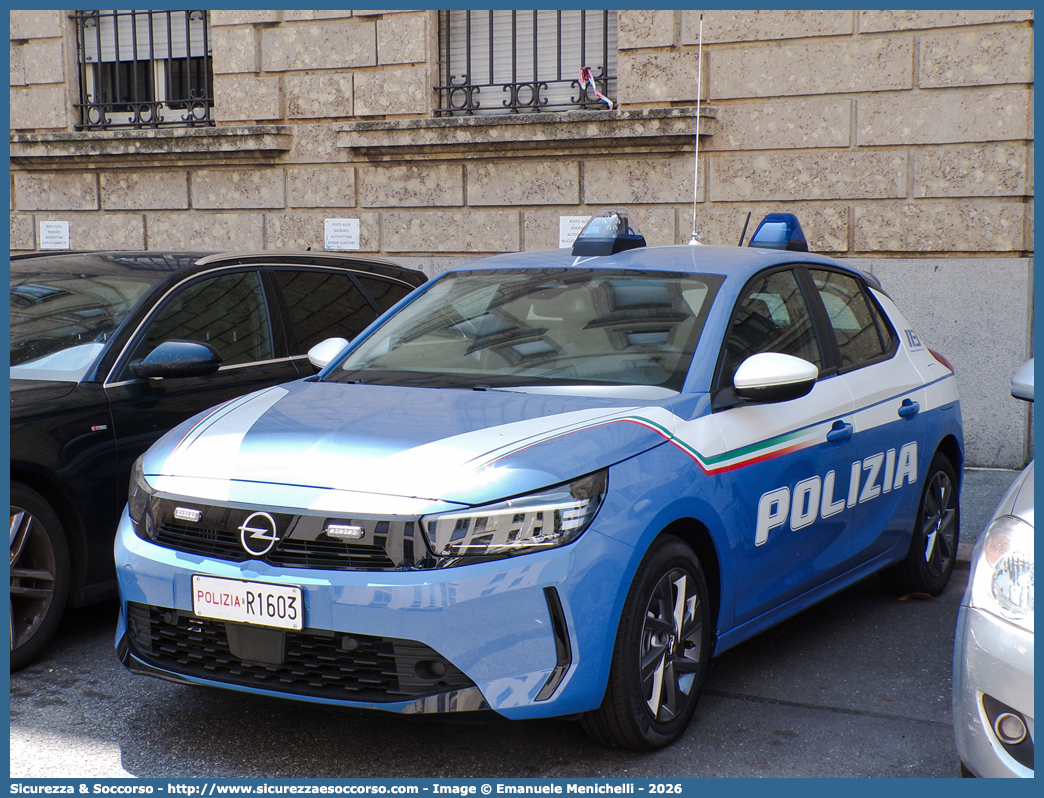 Polizia R1603
Polizia di Stato
Opel Corsa VI serie restyling
Parole chiave: PS;P.S.;Polizia;di;Stato;Pubblica;Sicurezza;Opel;Corsa;Focaccia