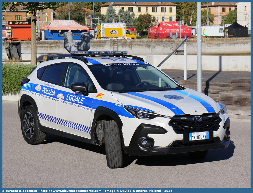 Polizia Locale YA080AY
Polizia Locale
Comune di Ravenna
Subaru Crosstrek
Allestitore Bertazzoni S.r.l.
Parole chiave: Polizia;Locale;Municipale;Ravenna;Subaru;Crosstreck;Bertazzoni;YA080AY;YA 080 AY