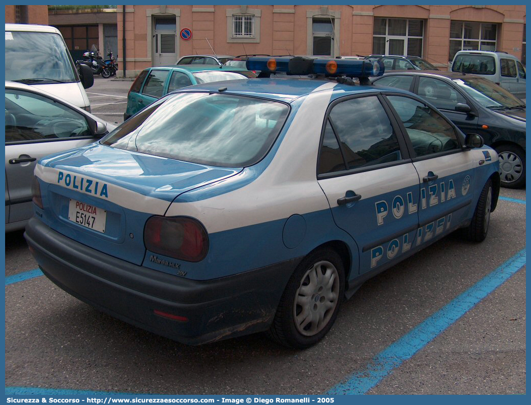 Polizia E5147
Polizia di Stato
Questura di Bolzano
Squadra Volante
Fiat Marea
Parole chiave: PS;P.S.;Polizia;di;Stato;Squadra;Volante;Questura;Bolzano;Fiat;Marea